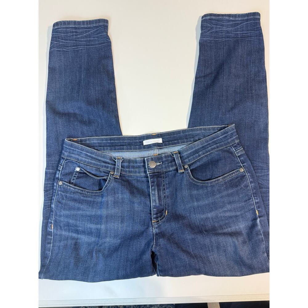 Eileen Fisher Stretch Skinny Blue Mid‎ Rise Jeans 32x28 Women’s Casual Basic